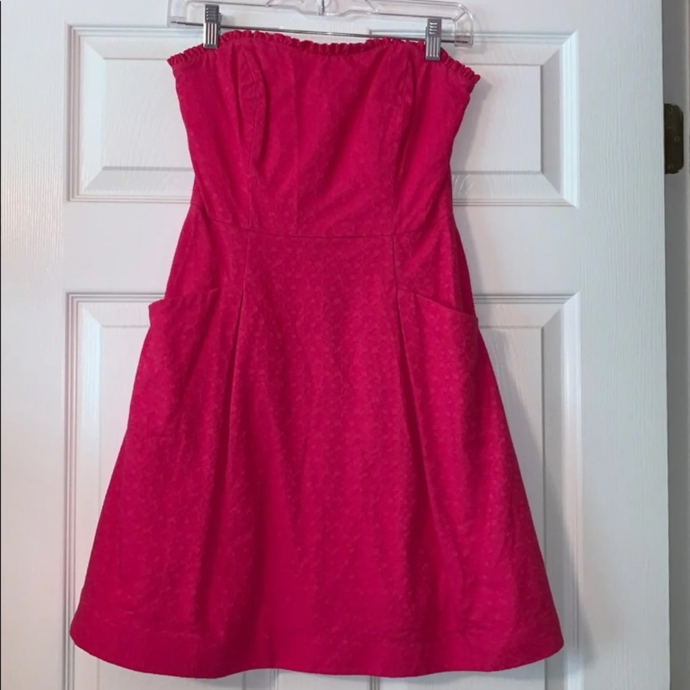 Pink strapless Lilly Pulitzer Dress